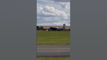 Douglas A-26C Invader taxiing fast at Duxford Battle Of Britain Saturday 2025