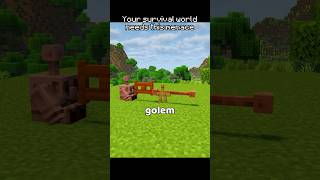 Minecraft Copper Golem Build Hack 👀