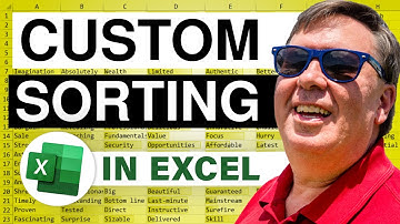 Excel in Depth - Custom Sorting: Episode 1238