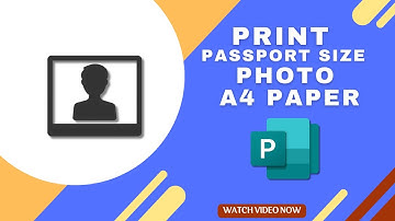 How to Print Passport Size Photo in A4 Paper in Microsoft publisher