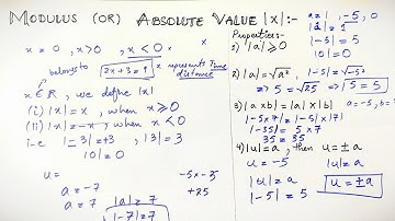How to Solve Absolute Value Equations | Modulus Equations | Linear Equations | Hindi/Urdu
