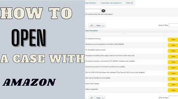 How to open a case on Amazon using seller central 2022