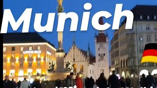 Munich city, germany night Walking tour odeonplatz to marienplatz #walkingtour #simpletravelers