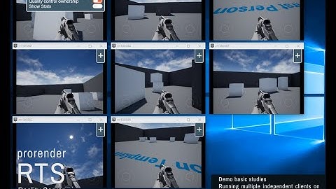 prorender RTS Reality Server - Unreal Engine Pixel Streaming multiple clients on one GPU / the Cloud