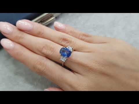 Cornflower Cushion Sapphire 2.12 ct, Sri Lanka Video  № 1