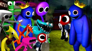 RED & BLUE together Vs 3D Rainbow Friends but Chapter 2 | Friday Night Funkin Mod Roblox