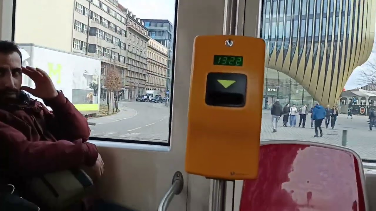 889. 24 2 2026. Praha1. Маршрут трамвая 3.