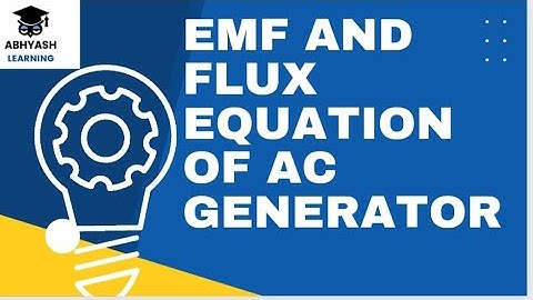 EMF & Flux equation(& graph)AC genreter | Electromagnetic induction #learn #educational  #elearning