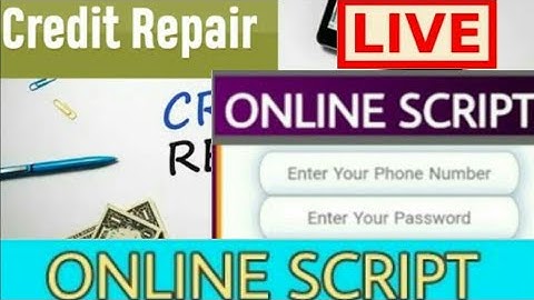 Online script of credit repair earning app,task bypass script of credit repair app