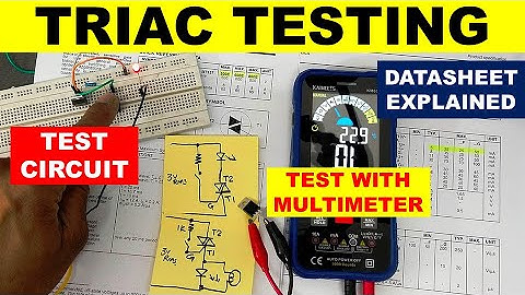 {833} TRIAC Testing With Multimeter & Test Circuit
