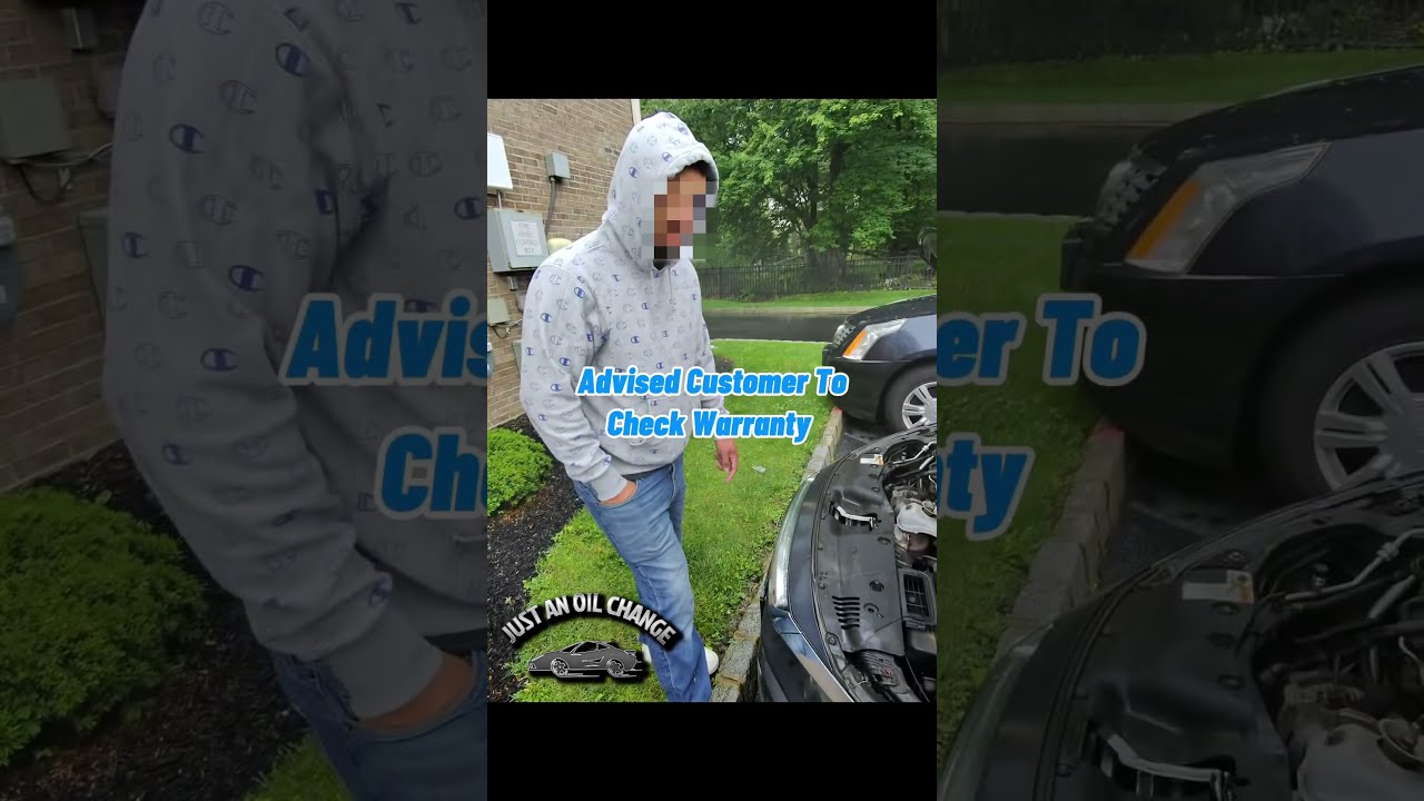 Advance Auto said no because of rain 🌧️ So we pulled up and got it done 💪 #JustAnOilChange
