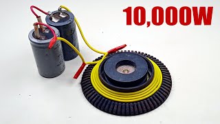 Free Electricity Generator AC 250volt big Motor Capacitor 10000W Magnet Power And Light Bulb