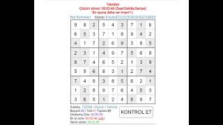 Sudoku 000977 Best Time Record 246
