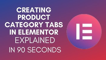 How To Create Product Category Tabs In Elementor (2025)