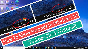 How To Show Seconds In Windows 10 Taskbar Clock [Tutorial]