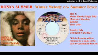 Donna Summer -  Winter Melody (Single Edit)