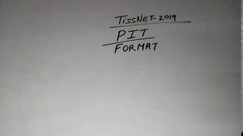 TISSNET-2019 || PIT TOPIC FOR ALL MA PROGRAM || MUST WATCH ALL