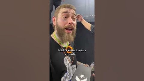 Thumbnail of This interaction between Post Malone and this fan is everything ❤️ (via Giuggiulia/TT) #shorts