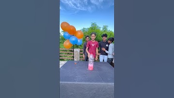 Flip The Bottle & Pop Balloon Challenge🤣😂#jhalaksoni #shorts #game #familyfun #funnyvideos #viral