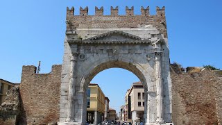 Arch Of Augustus Rimini Emiliaromagna Italy Europe