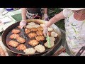 Potatoes Pancakes Cooked at Mokotow Street Food Market in Warsaw, Poland