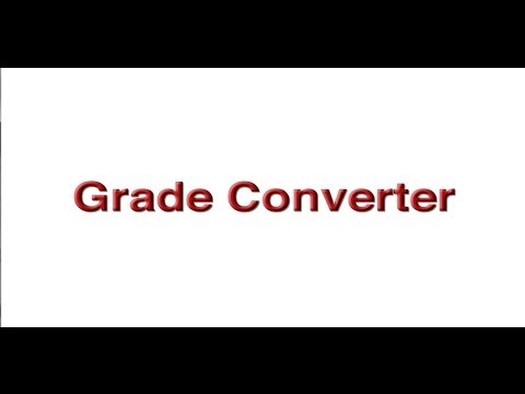 Unit 3: Grade Converter Example Solution