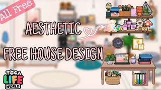 ÜCRETSİZ EV TASARIMI? Free Aesthetic House Design ~ Free house ideas | Toca Life World Türkçe