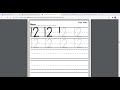 Writing Number 12 