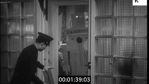 1950s, 1960s USA, Household Robot Greeting Postman, Commercial