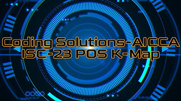 ISC-2023 | Computer Science | POS | K-Map Questions | Coding Solutions | Amit Pandey | AICCA