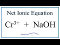 Chromium(III) Ion Reactions with Sodium Hydroxide