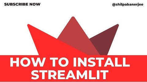 How to install Streamlit?
