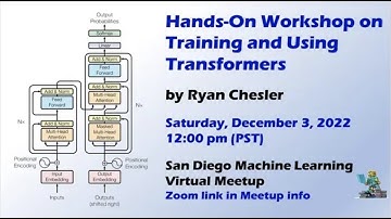 Hands-On Workshop on Training and Using Transformers -- Kickoff Session