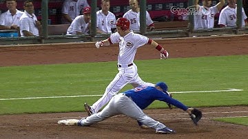 CHC@CIN: Cubs challenge safe call at first in 7th