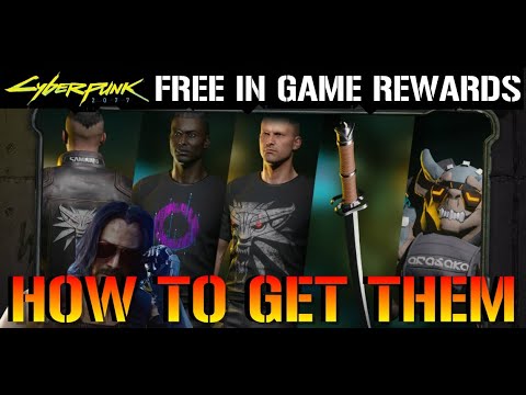 Cyberpunk 2077: FREE Digital Items & In Game Rewards | Jackets, Weapons & T-Shirts (How To Get Them)