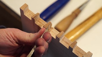 Dovetailing - Paring the Pins