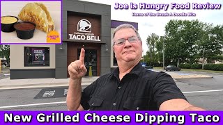 Taco Bell’s New Grilled Cheese Dipping Taco Review | LTO | Joe is Hungry 🐮🌮🐮🌮