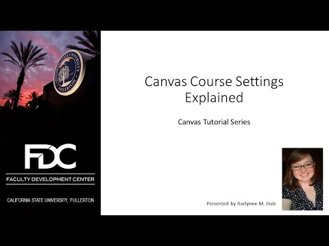 Canvas Course Settings Explained