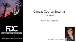 Canvas Course Settings Explained