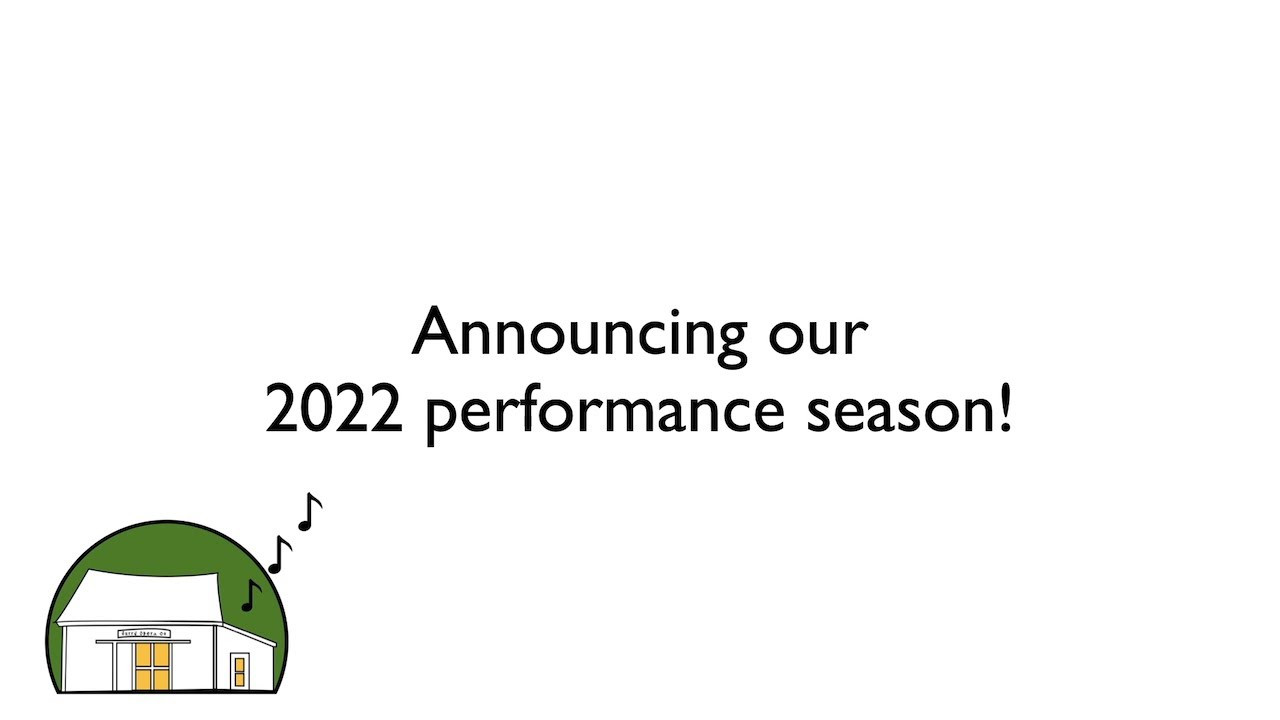 Announcing Our 2022 Season! - YouTube