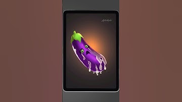 How fast can you guess ? #art #drawing #procreate #procreatedreams #artandcraft #eggplant