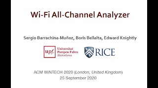 Wi-Fi All-Channel Analyzer - WiNTECH 2020 presentation screenshot 1