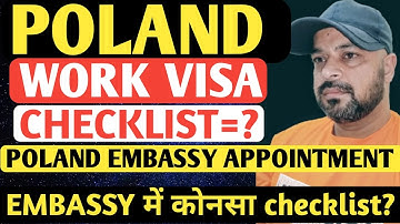Poland Work Visa 2025 | Embassy Checklist & Appointment Booking Step by Step Guide