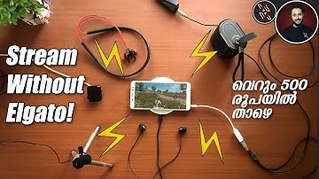 Stream Pubg Mobile Without Elgato under 500 Rupees! Cheapest Streaming Setup Tutorial in Malayalam
