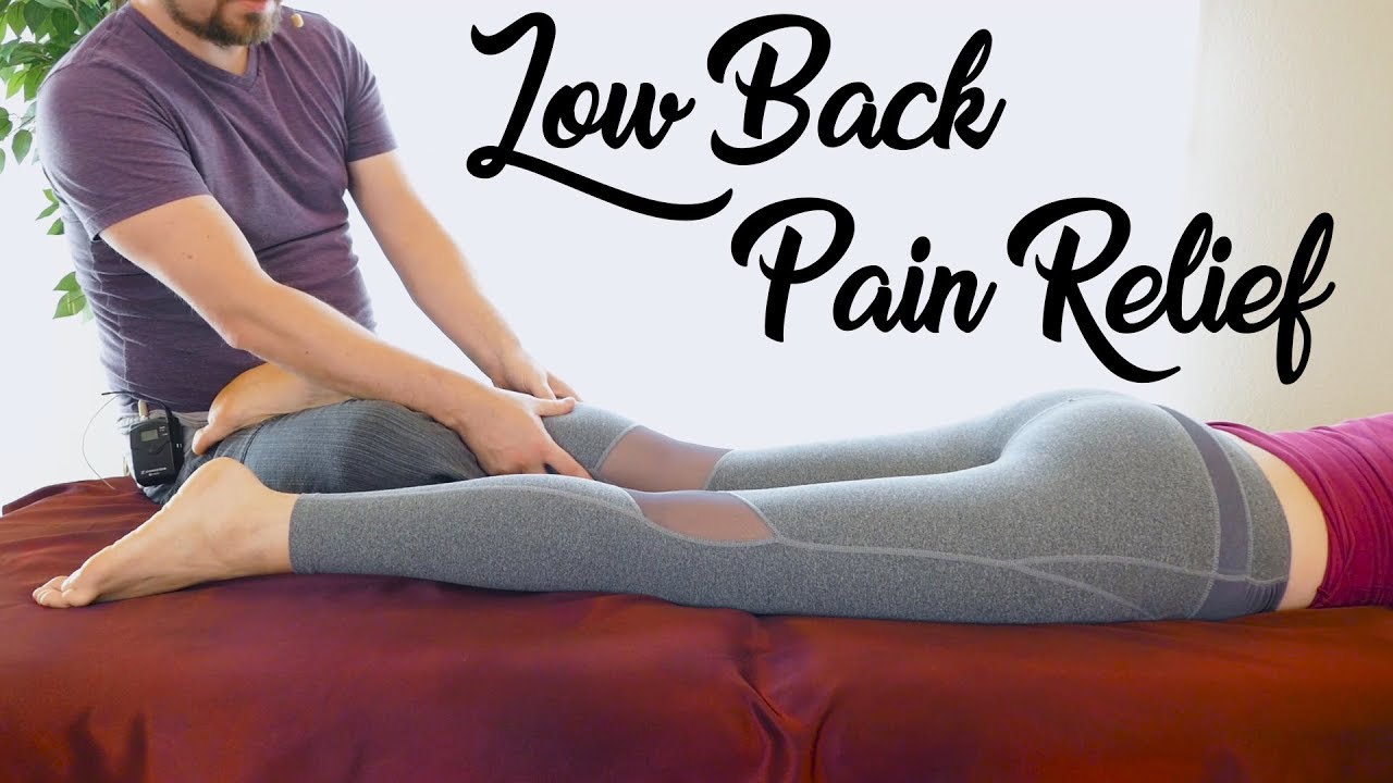 No More Low Back Pain Leg And Glute Massage Tutorial With Relaxing Music