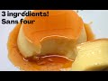 3 ingredients flan ou crme caramel  sans four cuisson en 15min  caramel flan without oven