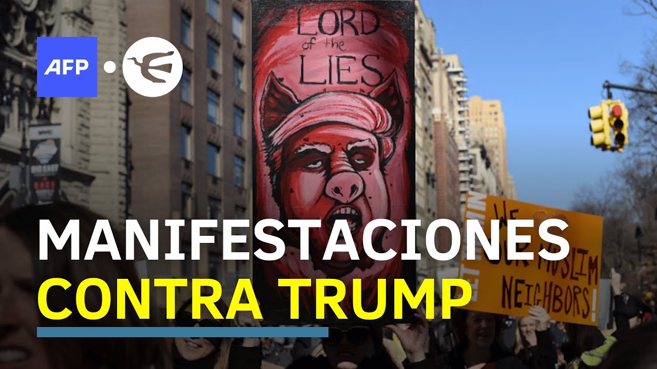 Decenas de miles en EEUU se manifiestan contra Trump en las calles ...
