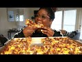 CHEESEBURGER PIZZA EASY RECIPE + EATING