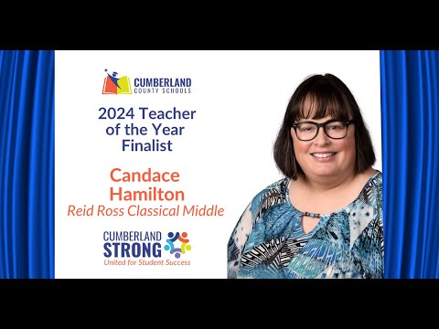 2024 Teacher of the Year Finalist, Candace Hamilton, Reid Ross Classical Middle School