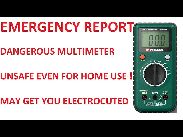 Dangerous Parkside multimeter PDM 300 C3 - YouTube